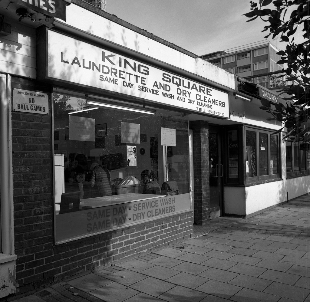 Launderette Delta 100, FomadonR09, Bronica SQa, Scanned on… Flickr