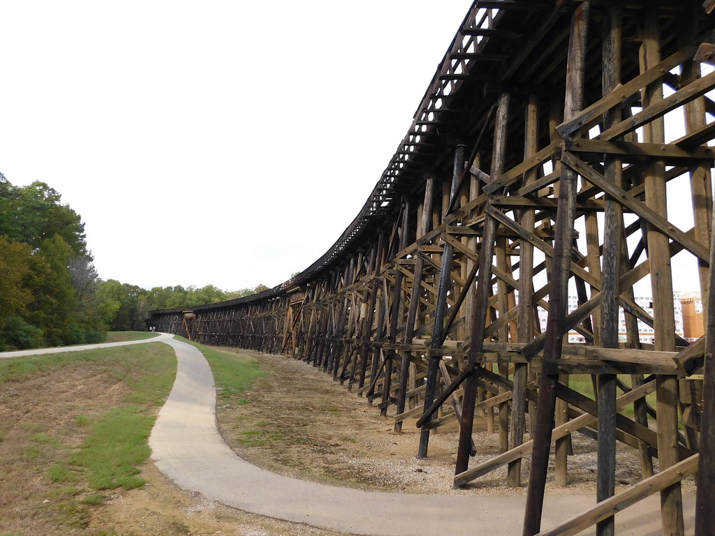 Black Warrior River Trestle Northport, Alabama This wooden… Flickr