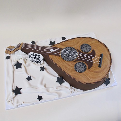 Mandolin Shaped Cake 700253 Creative Cakes Bakery Tinley Park IL Flickr
