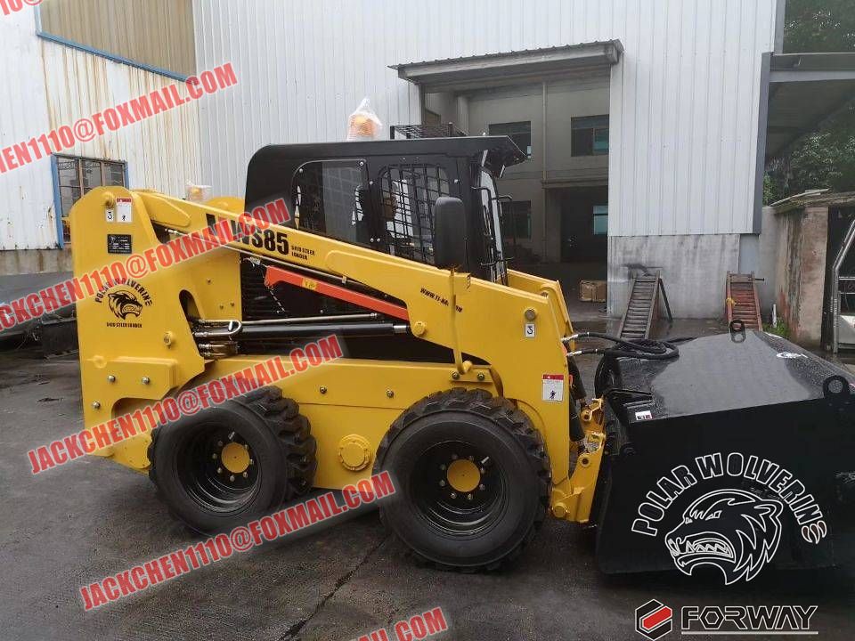 wolverine skid steer loader ws85 and attachment sweeper Flickr
