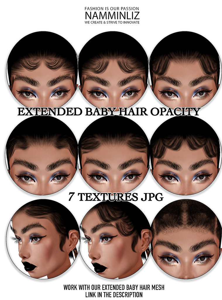 Extended Baby Hair Opacity 7 Textures JPG (Work with our E… Flickr