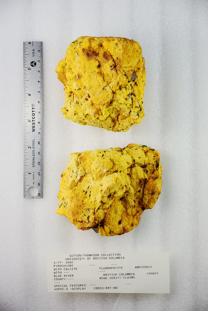 Pyrochlore Verity Claimes, Blue River B.C., Canada Pacific Museum