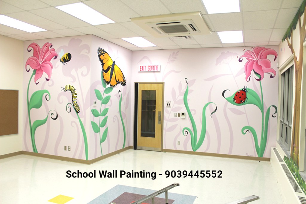 Classroom Wall Painting Ideas For Preschool Preschool Wall Painting