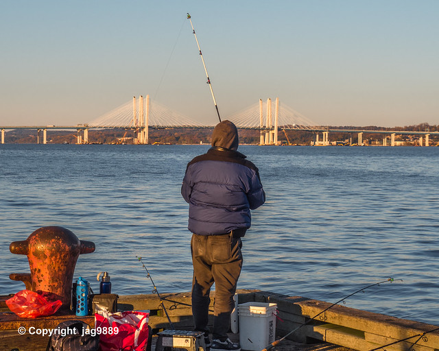 Piermont Fishing Pier on the Hudson River, Piermont, New York a photo