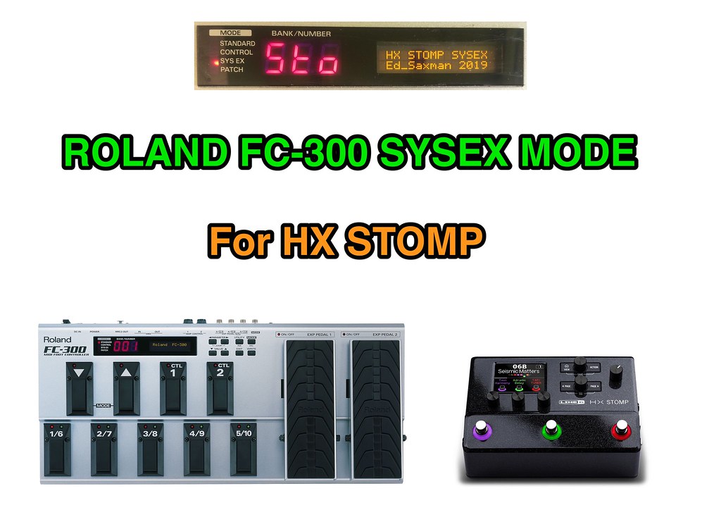 ROLAND FC300 SYSEX mode for HX STOMP Helix Line 6 Community