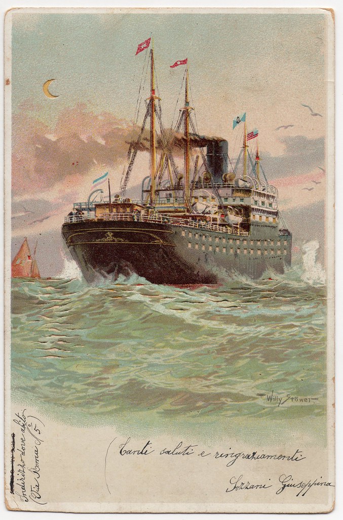 GRAF WALDERSEE HamburgAmerika Linie Willy Stower artist g… Flickr