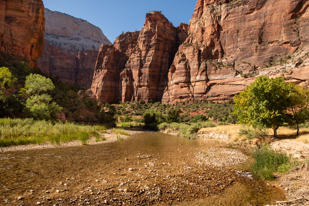 Zion National Park Big Bend Virgin River at Big Bend, Zi… Flickr
