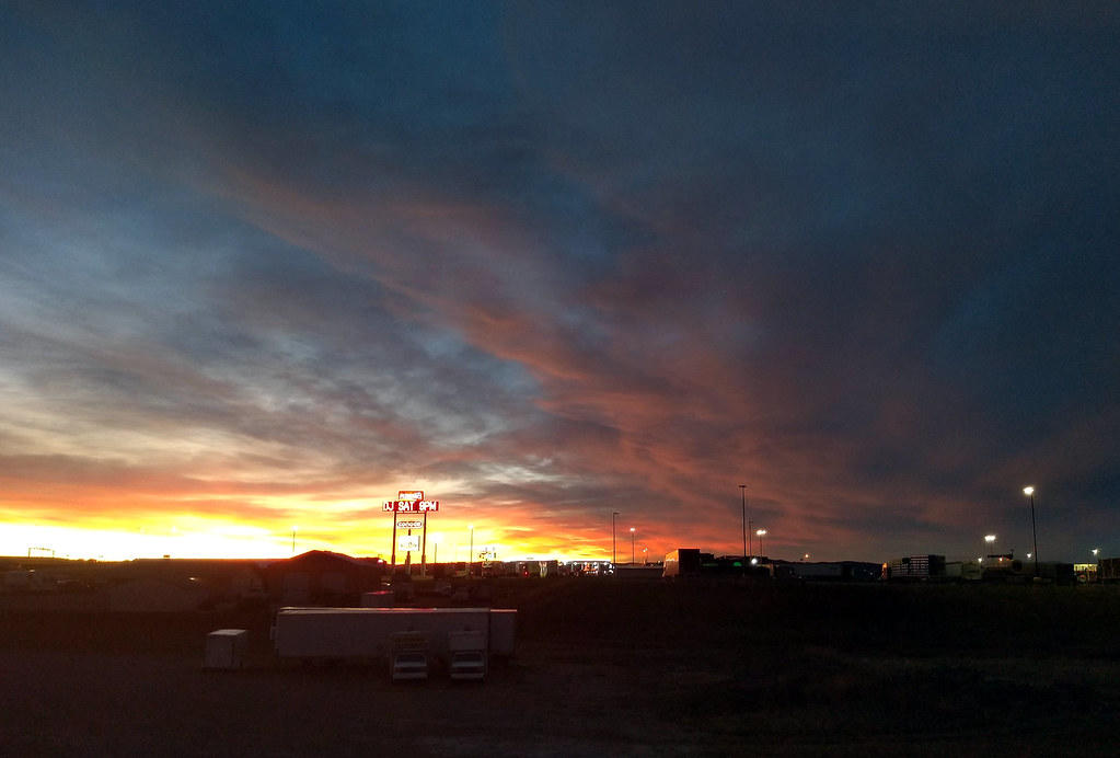 Sunset, Box Elder, South Dakota Arrived before a snowstorm… Flickr