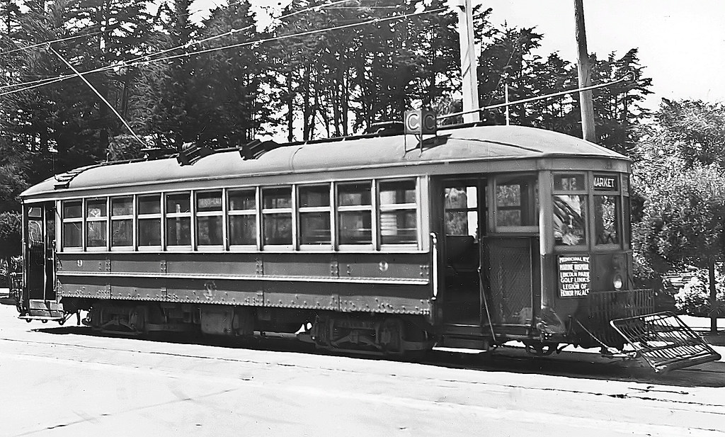 MUNI Car 9 at 33rd and California, San Francisco, CA in 19… Flickr