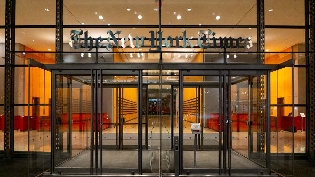 The New York Times Company The lobby of the New York Times… Flickr