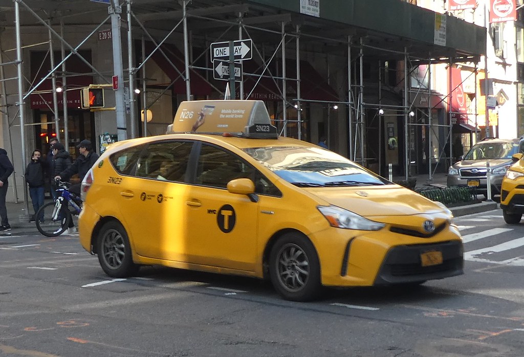 NYC Taxi Toyota Prius V rwcar4 Flickr