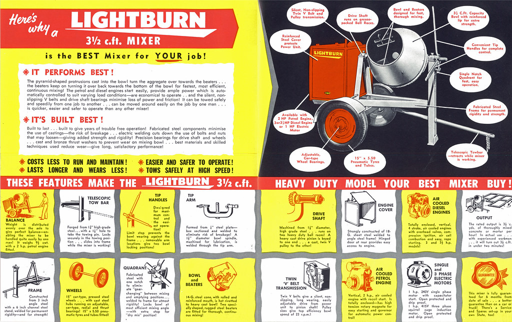 Lightburn Cement Mixer 1950s Feel free to use this image… Flickr