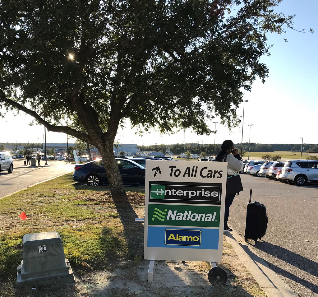 Signs to Car Rental Pickup Location Charleston Airport Aut… Flickr