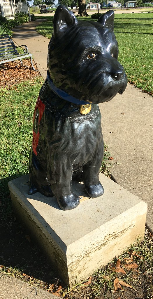 Toto Statue (Wamego, Kansas) Located on the grounds of the… Flickr