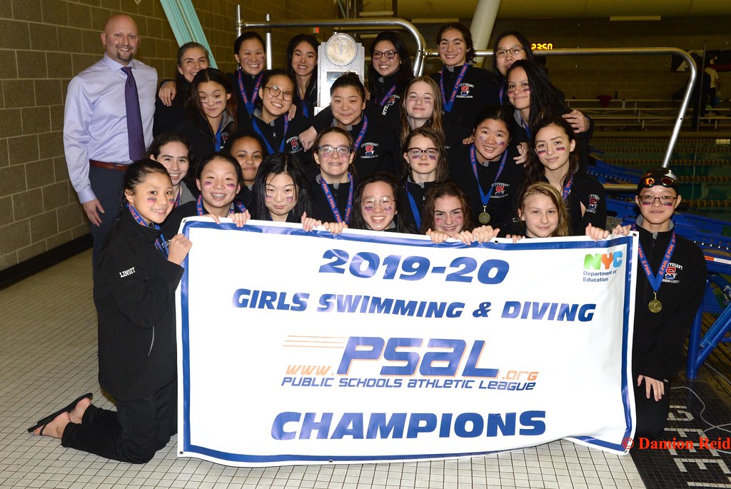 201920 Swimming & Diving (Girls) City Champs Stuyvesant (56) v. Brooklyn Tech (45) Flickr