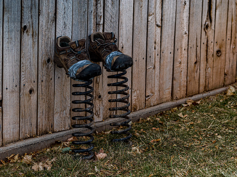 Homemade scissor lift shoes video