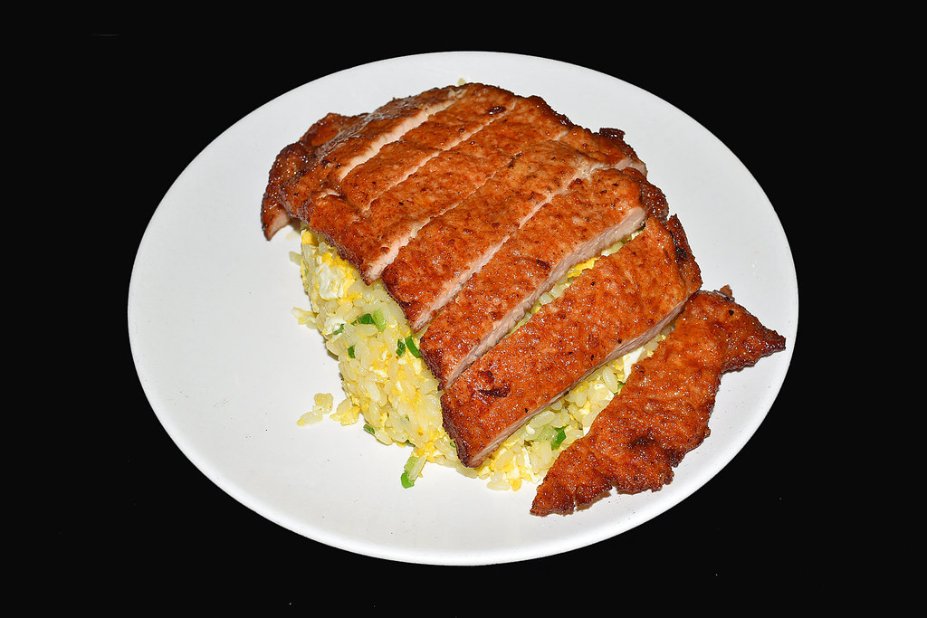 Fried Rice With pork chop and egg from Din Tai Fung. Choo Yut Shing