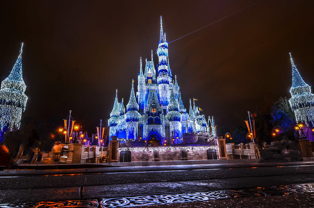 Castle ground Christmas lights MK Andrew Long Flickr