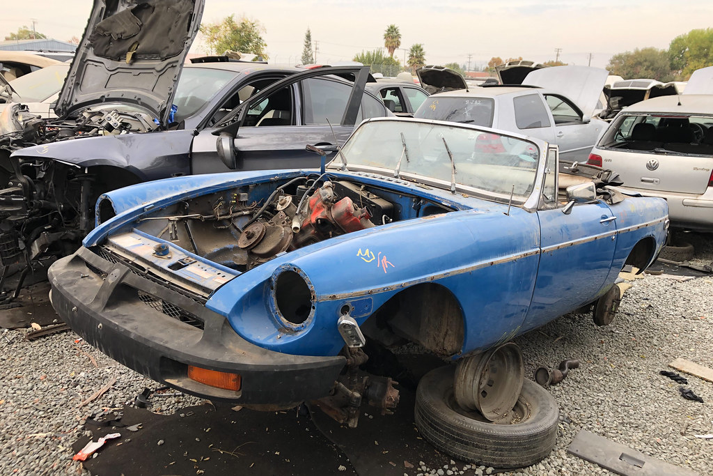 1976 MG MGB 1976 MG MGB Auto dismantling yard San Jose, Ca… Flickr