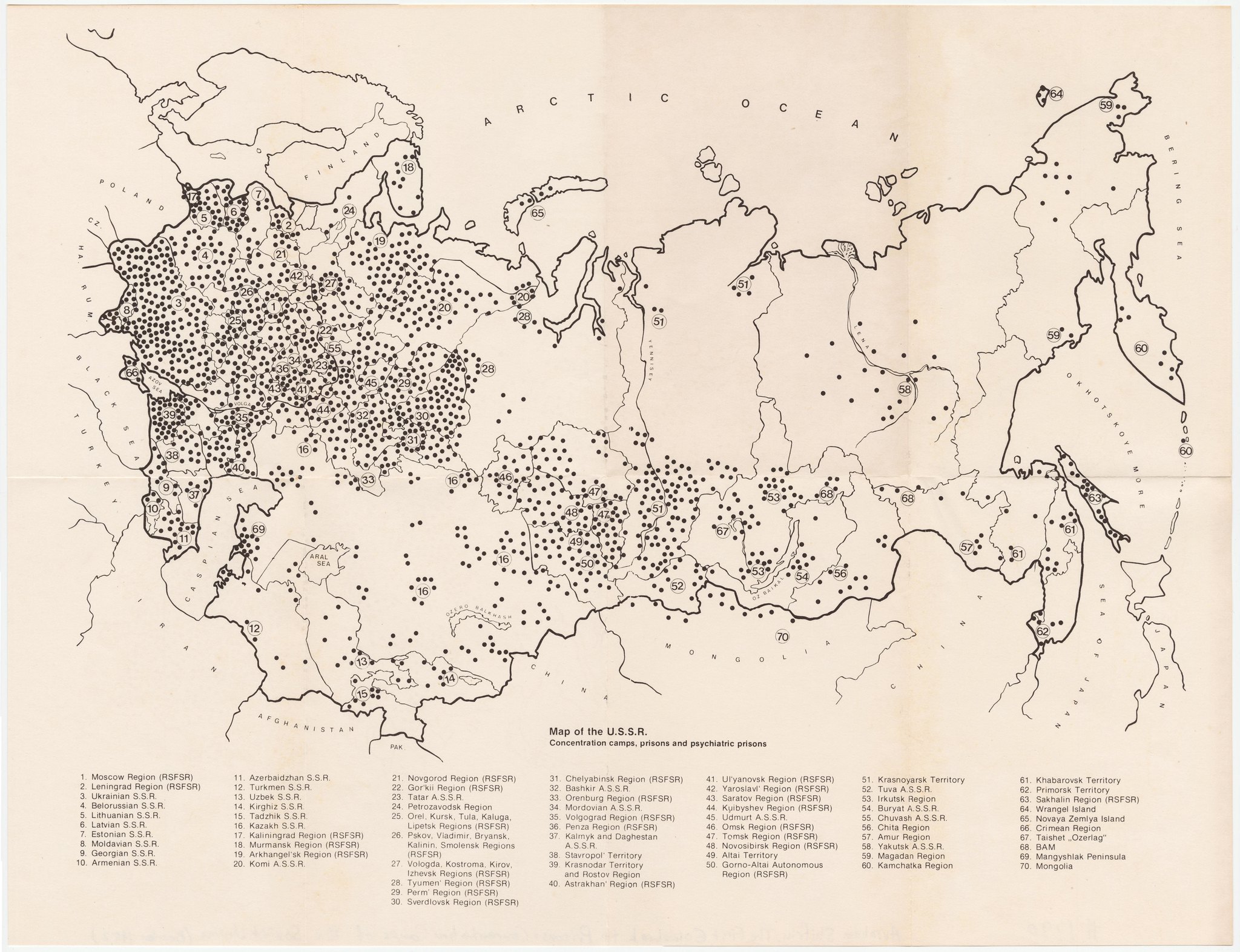 The Gulag Archipelago (The Soviet forced labor camp system) Vivid Maps