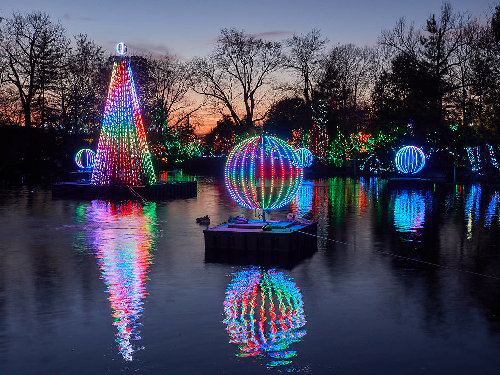 Christmas decorations at the Cincinnati Zoo EMC52085