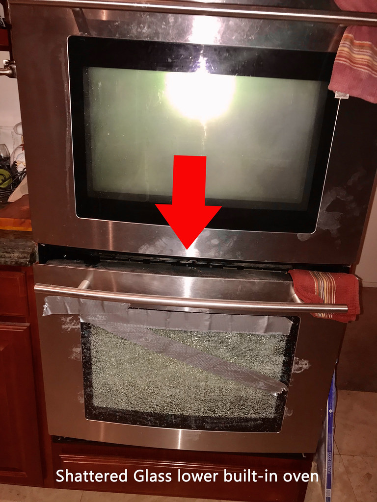 Lower Oven Glass Shattered Both need to be replaced as mod… Flickr