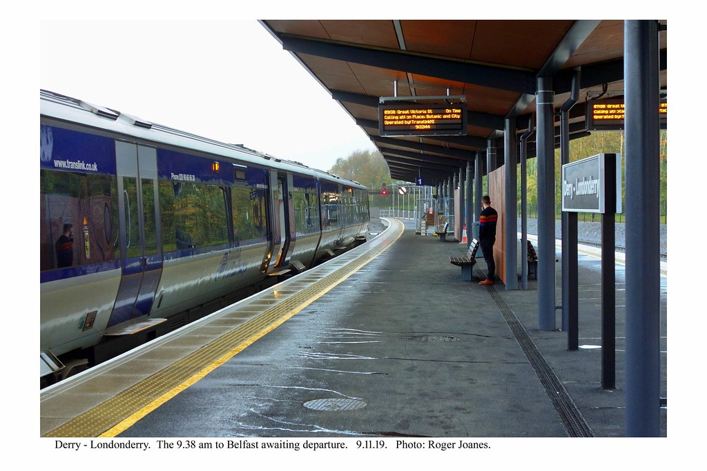 Derry Londonderry. Train for Belfast at the new station.… Flickr