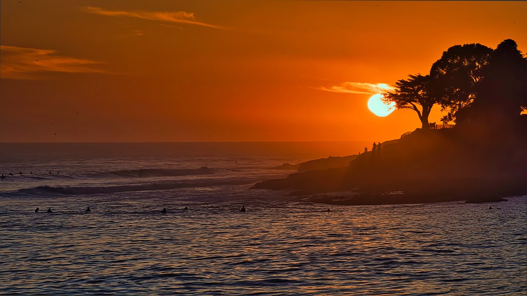 Sunset at West Cliff, Santa Cruz Santa Cruz, California Flickr