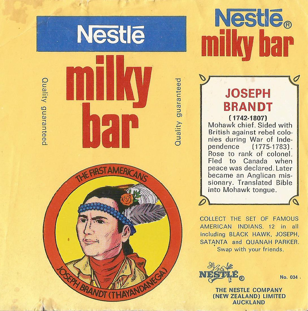 1975 Nestle Milky Bar Famous American Indians Chocolate Wr… Flickr