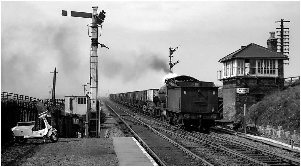 Q6 & VESPA AT BOLDON COLLIERY Bolden Colliery Station and … Flickr