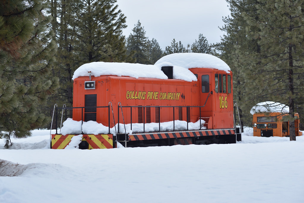 Chester, CA Almanor Railroad GE 70 Tonner number 166 sits … Flickr