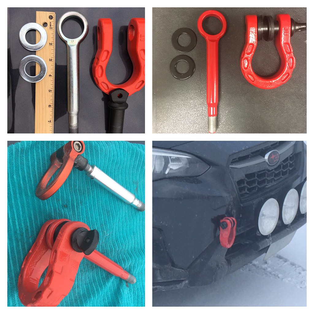 Hardened steel OEM tow hook with shackle Got rid of the an… Flickr