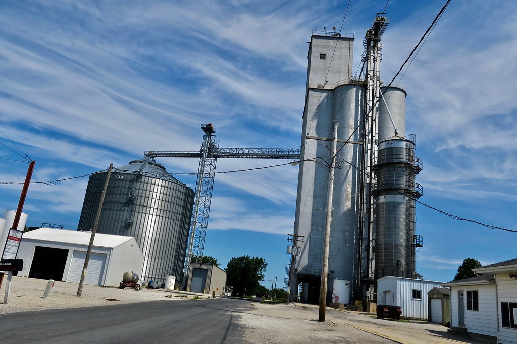 Grain Elevator, Wapella, IL A grain elevator in downtown W… Flickr