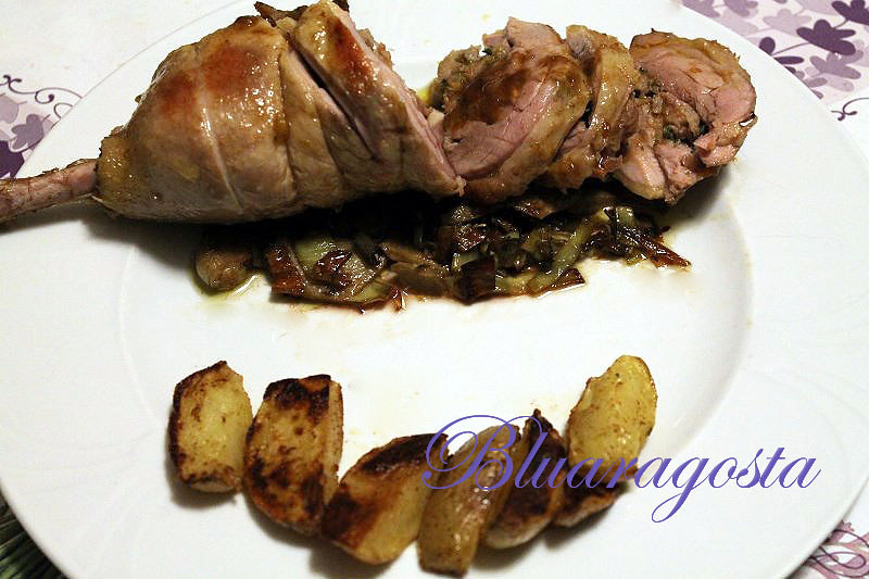 Coscia d'anatra ripiena sousvide con salsa all'arancia Bluaragosta