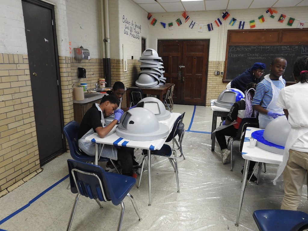 Community Cans Painting at Tilden Middle School a photo on Flickriver