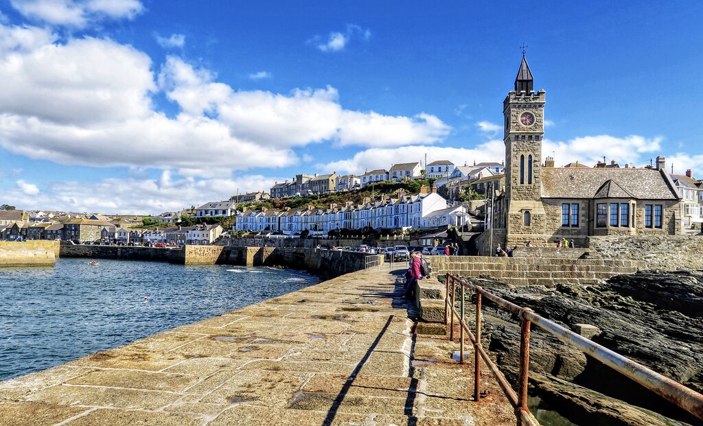 Porthleven pier Rose Flickr