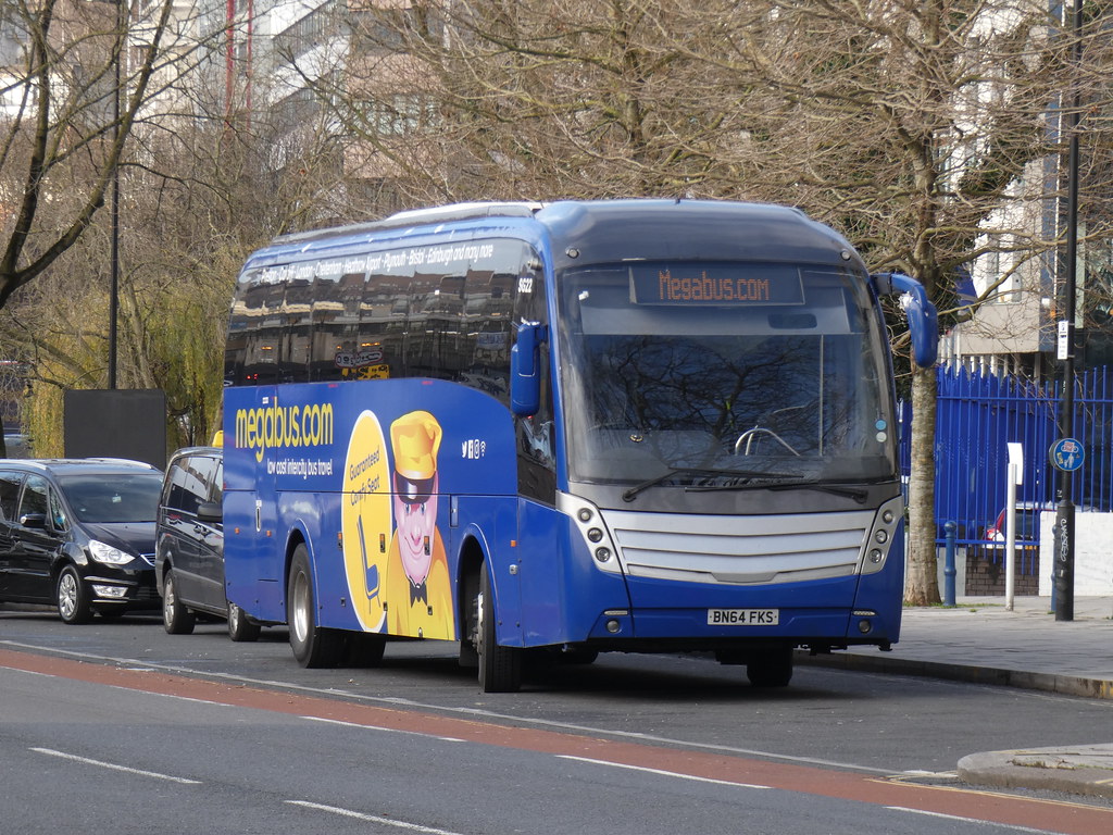 Megabus SG22 BN64FKS Parked in Bond Street, Bristol. Tim Jennings