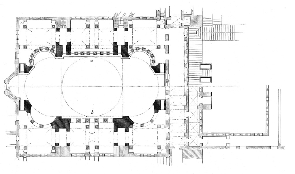 Hagia Sophia floor plans Floor plans of Hagia Sophia a) P… Flickr