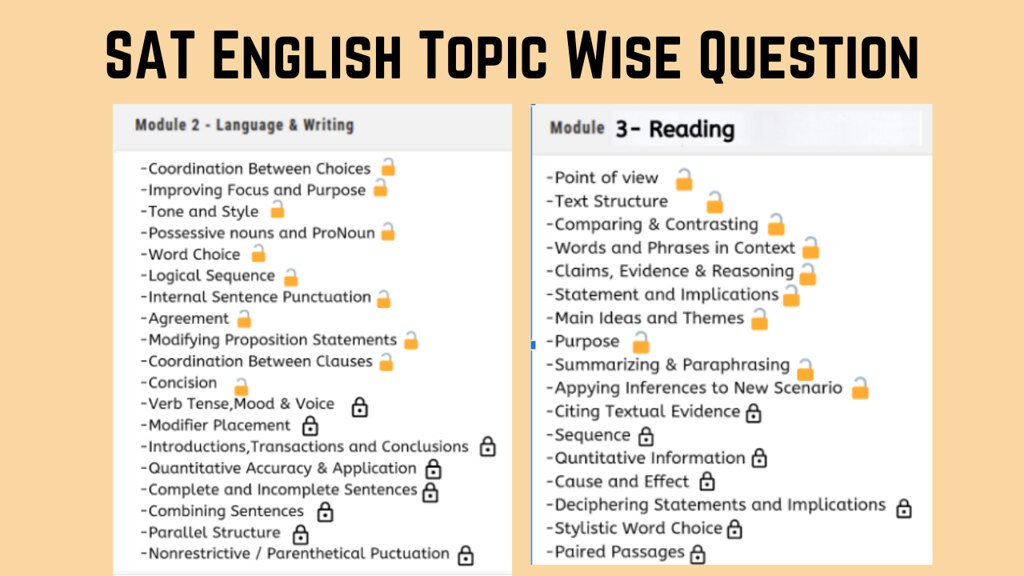 SAT English Topic Wise Question Our SAT experts break down… Flickr