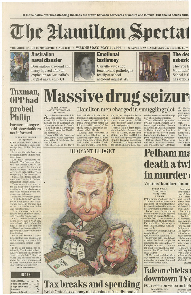 Hamilton Spectator Tearsheet Hamilton Spectator Newspape… Flickr