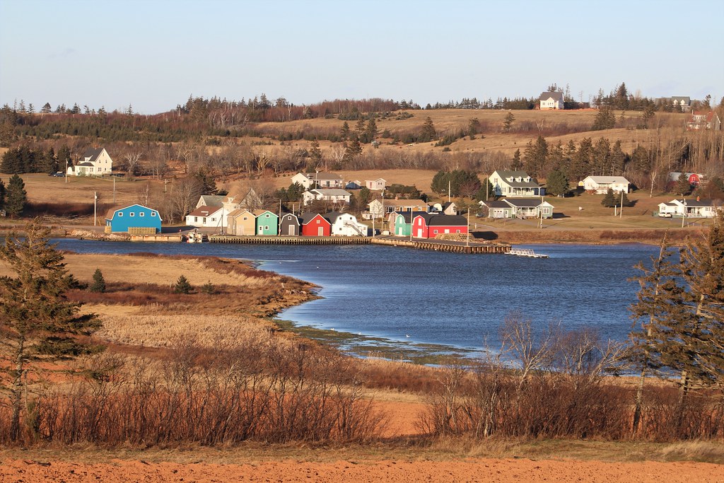 French River, PEI View of the wharf in French River, Princ… Flickr