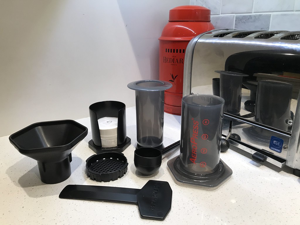 Aeropress coffee maker parts Aeropress coffee maker parts,… Flickr