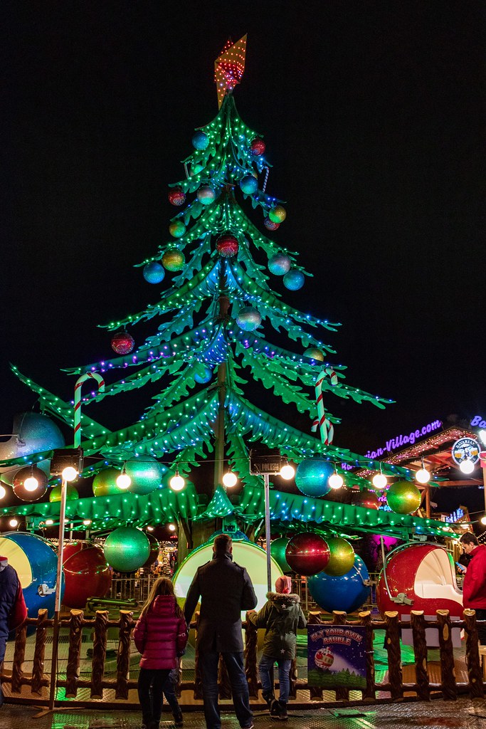 Christmas tree ride, Winter Wonderland, London Hyde Park