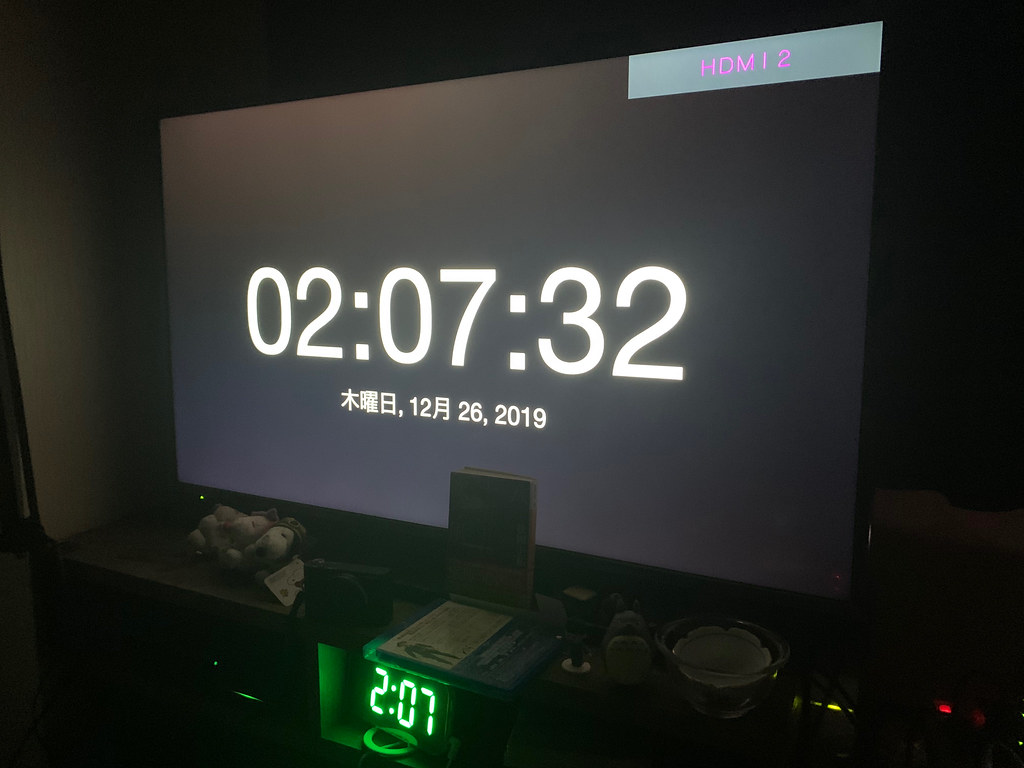 AppleTV, Fullscreen clock, Clockulus ivva Flickr