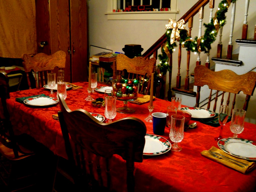 Christmas Eve table setting! Menominee Michigan Flickr