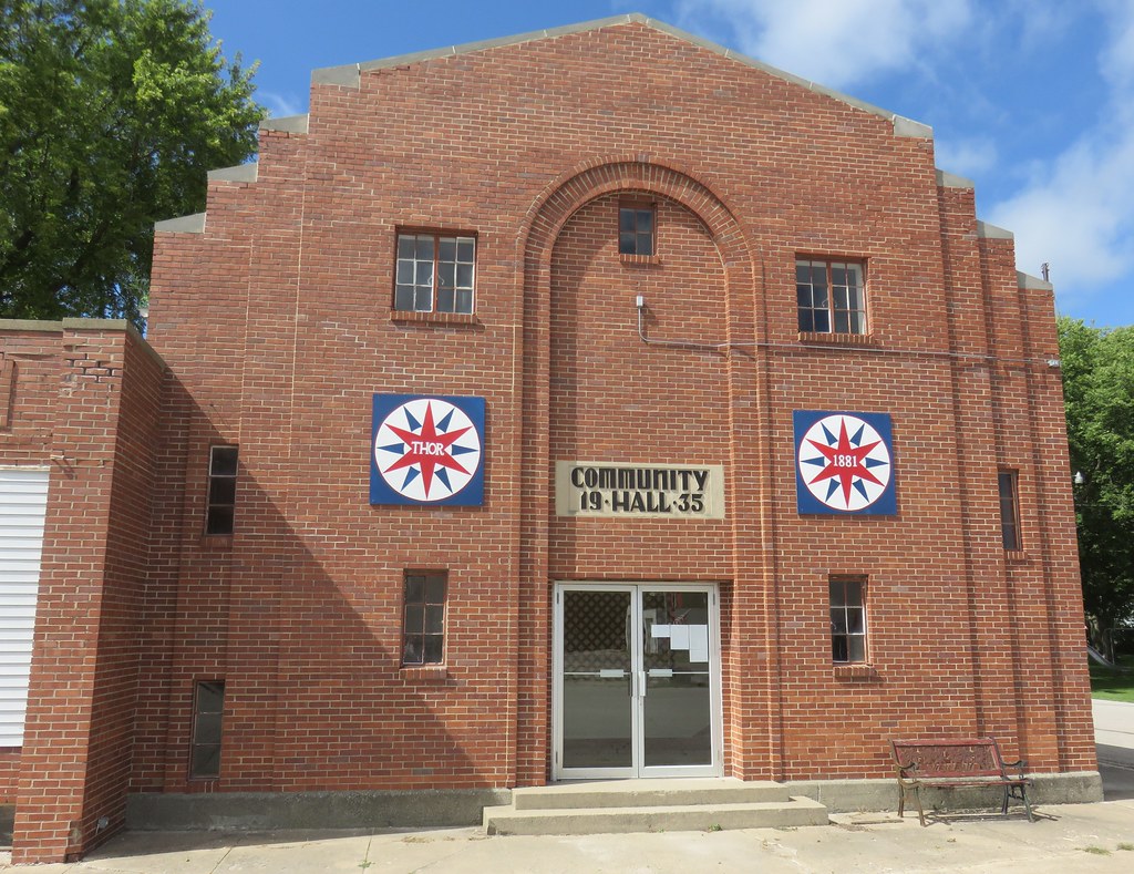 Community Hall (Thor, Iowa) Built in 1935 Thor, Iowa is a … Flickr