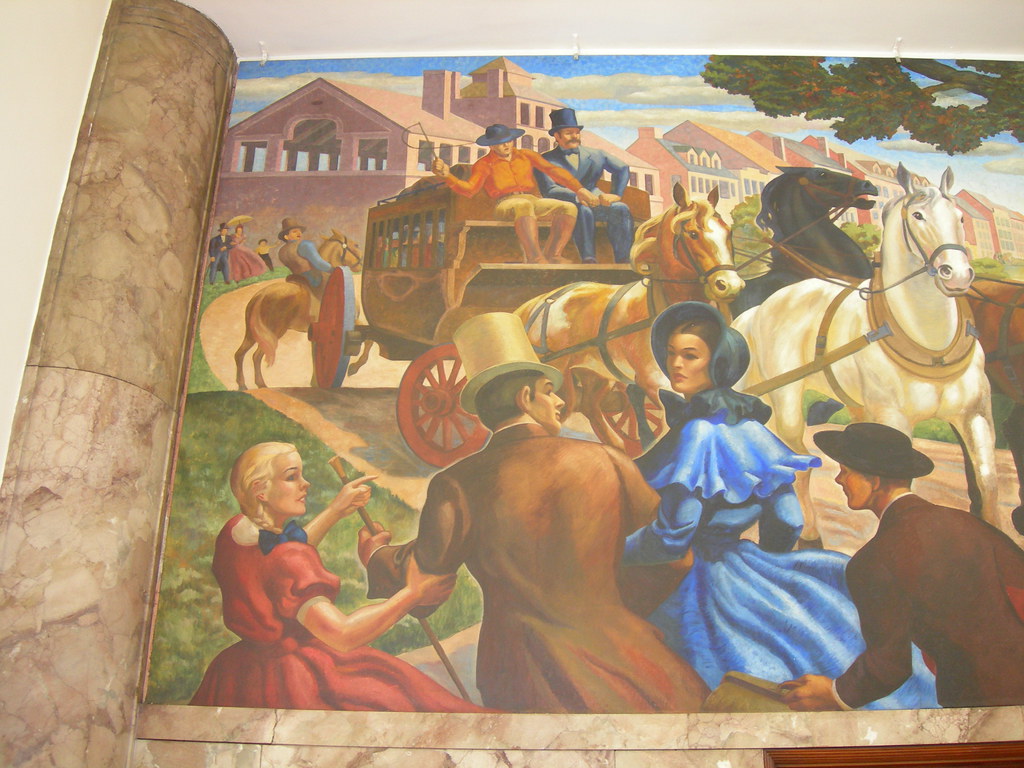 St Louis (Wellston) Missouri Post Office Mural Detail Flickr