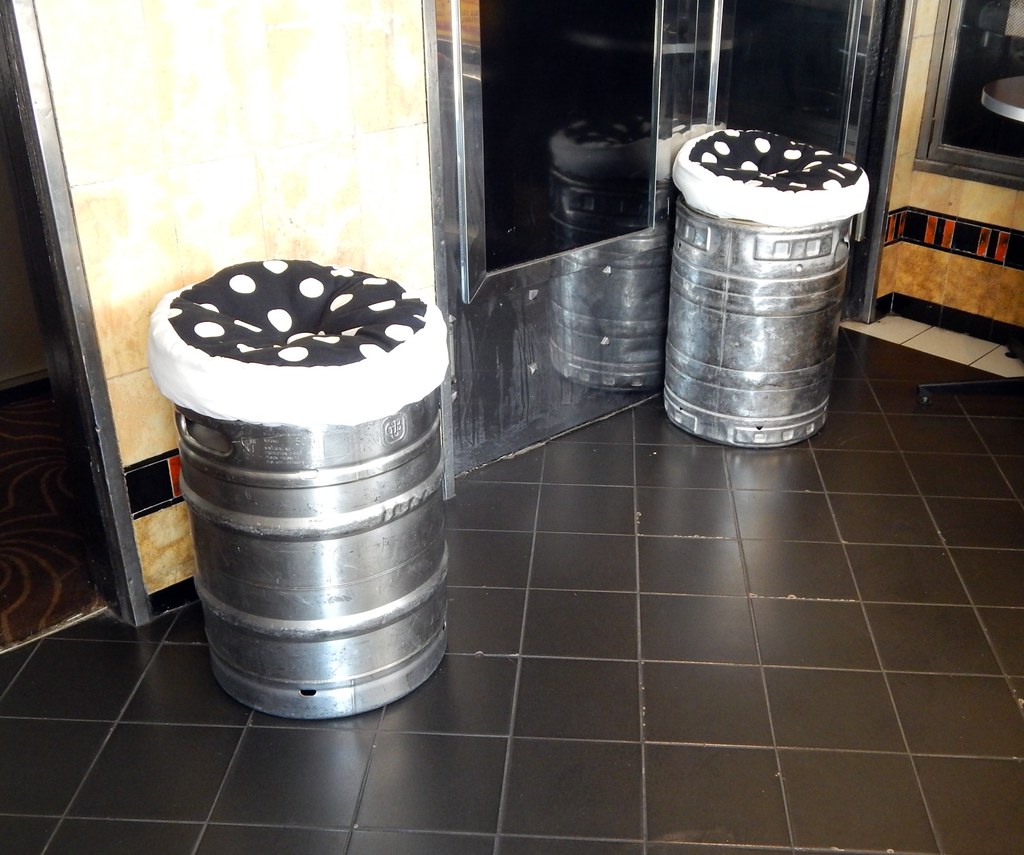Beer Keg seats, Petersham Inn, Petersham, Sydney, NSW. Flickr