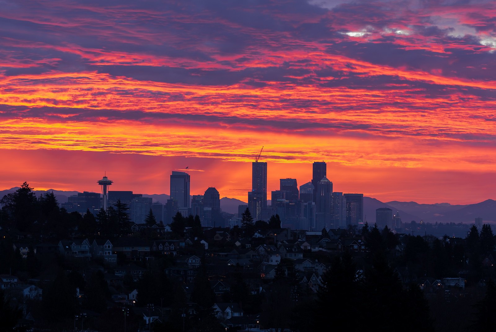 Sunrise over Seattle r/Seattle