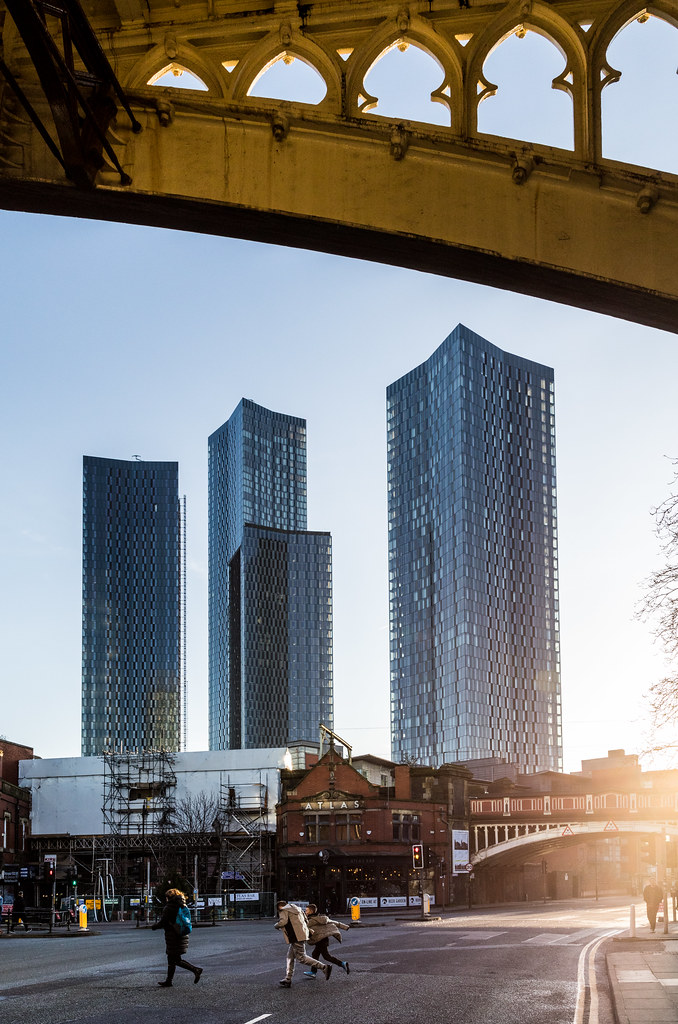 Deansgate Square apartments, from Deansgate, Manchester Flickr